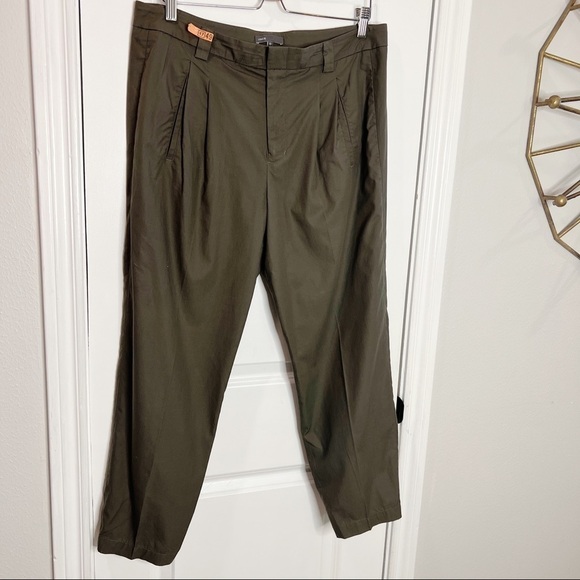 Vince Pleated Front Trouser Pants Sz 10 - Picture 1 of 7